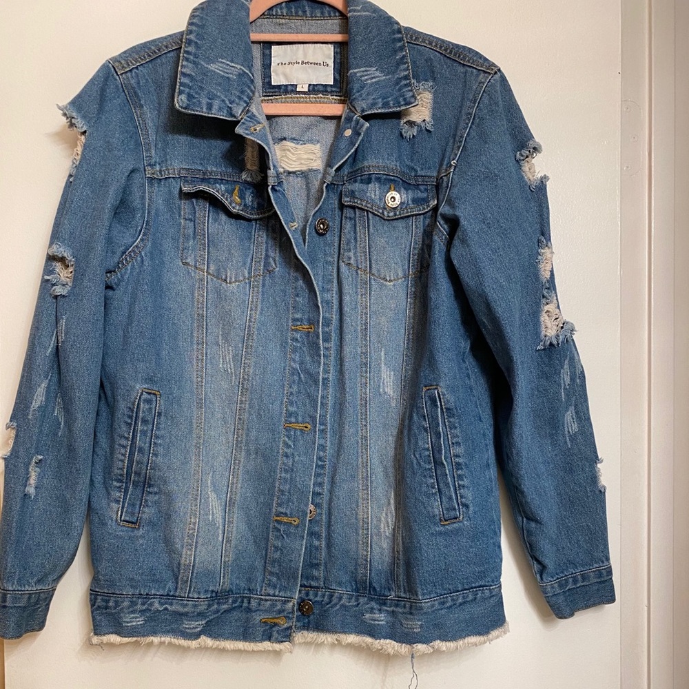 Ripped Jean Jacket